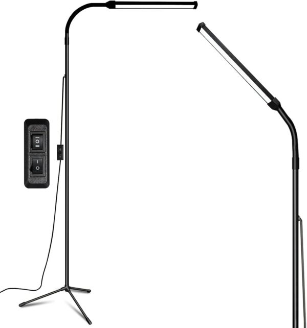 Led Floor Lamp for eyelash extensions Standing light Floor Lamps for Office Standing Lamp Brightness eyelash lamp tattoo Light Eye Caring Reading lamp for Bedroom makeup light lash light extension