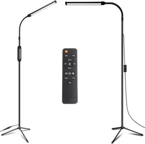 EBEST Floor Lamp with Remote for Eyelash Extensions Craft Task Lamps Floor Standing Reading lamp Floor lamp for livingroom