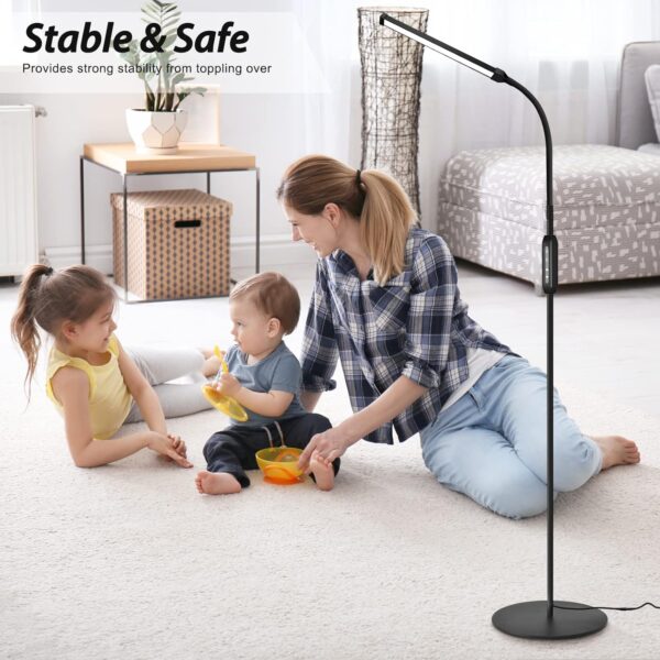 EBEST Floor Lamp,Super Bright Dimmable LED Lamps for Living Room Standing Lamp with Remote Push Button, Floor Lamp for Bedroom Office lash Extensions Light - Image 6