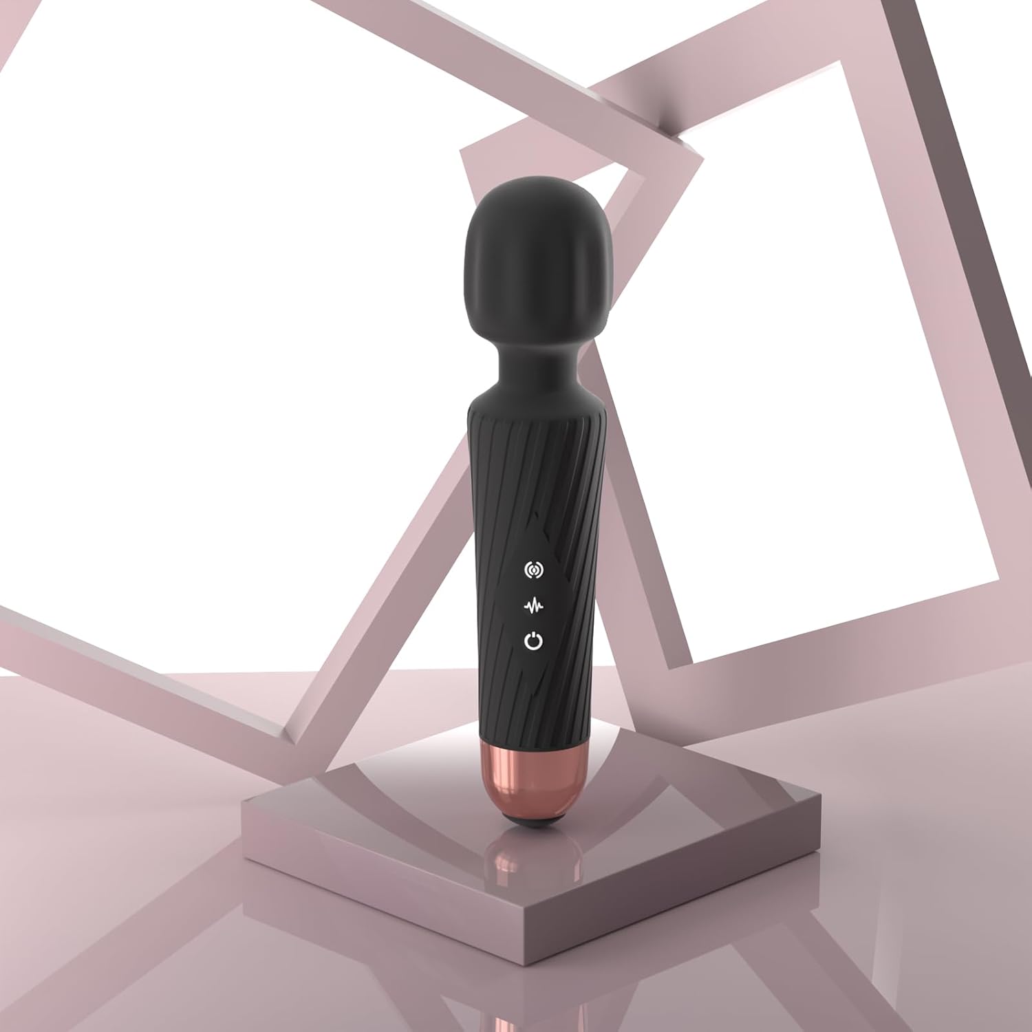 Handheld Cordless Personal Massager - Powerful, 3Hr Runtime, Ultra-Quiet Waterproof-（Image review）