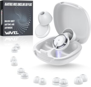 WAVEL Adjustable Ear Plugs for Sleeping Noise Cancelling - 3 Modes Noise Reduction EarPlugs (17-35dB) for Snoring-（Pure text review） (Copy)